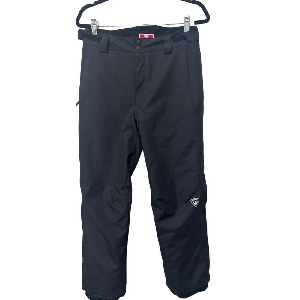Rossignol France Black Snow All Weather Water Resistant Ski Pants Size 16 kids